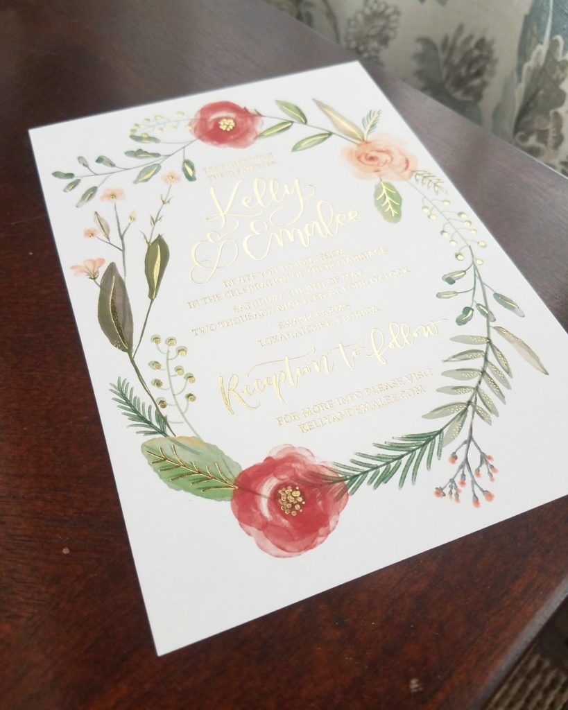 Printing Methods in Combination Wedding Invitations