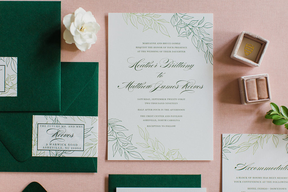 Heather Hand Drawn Wedding Invitation Greenery Feathered Heart PrintsFHP-29.jpg