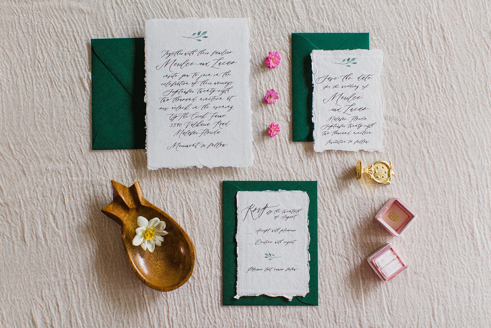 Merilee Hand Painted Calligraphy Wedding Invitation Feathered Heart PrintsFHP-66.jpg